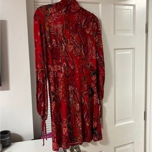 Free people mock neck mini dress